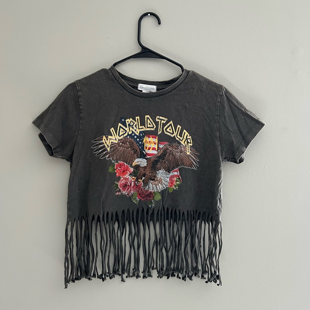 NWT Full Tilt Fringe World Tour Graphic Gray Tee